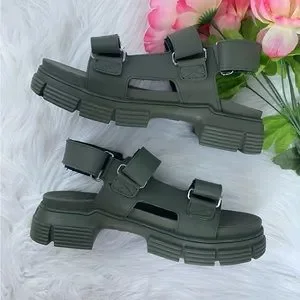 Ganni | Shoes | New Ganni Recycled Rubber Sandals | Poshmark